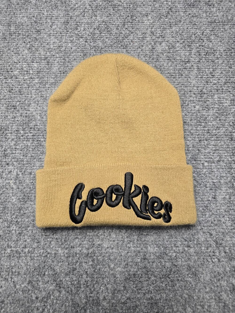 Vintage Cookies Brown Script Logo Y2K 100% Cotton